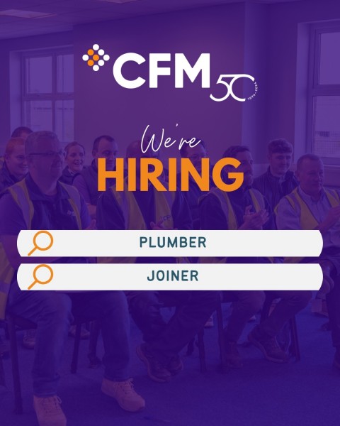  CFM REQUIRE JOINERS AND PLUMBERS.